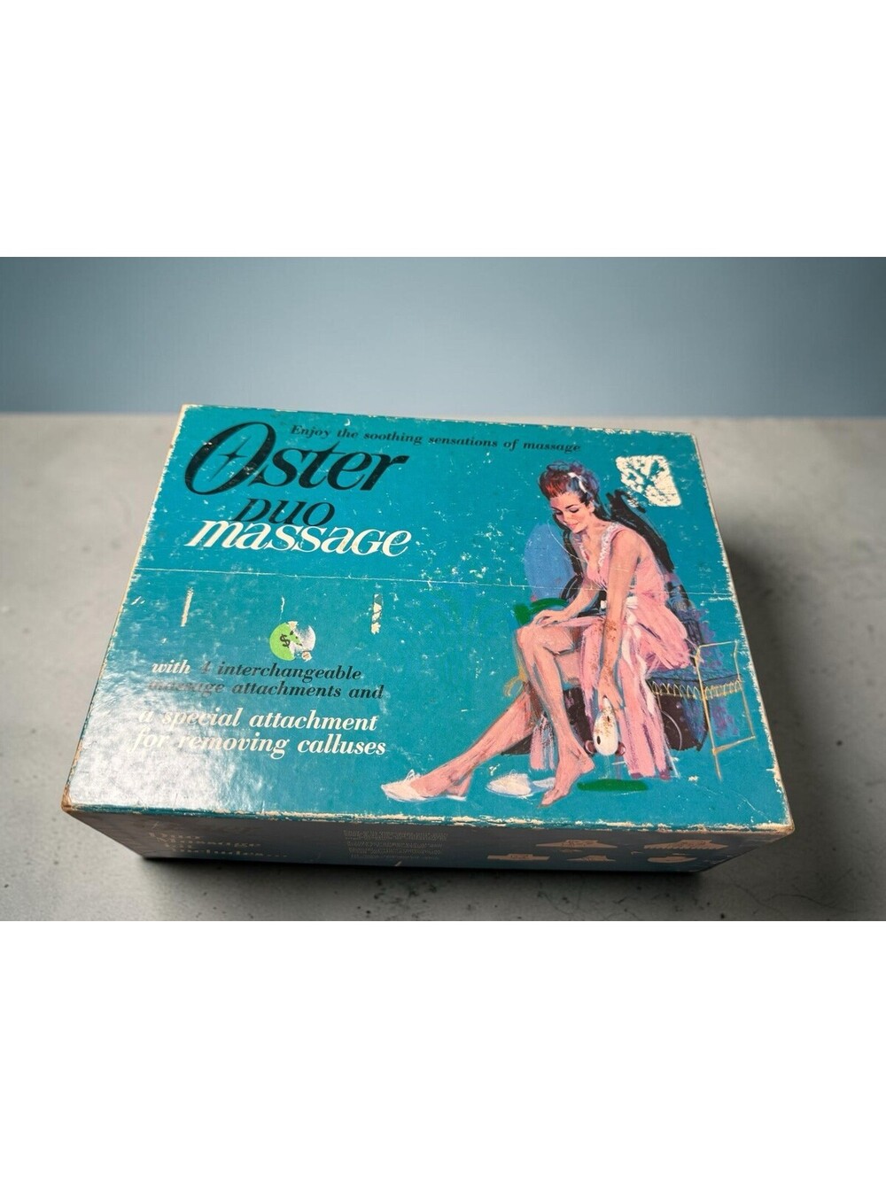 1969 Oster Duo Massage Massager Vibrator Model 205-01 Vintage Works Great